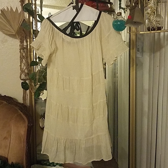 Free People Ivory tunic with tie - Picture 5 of 6